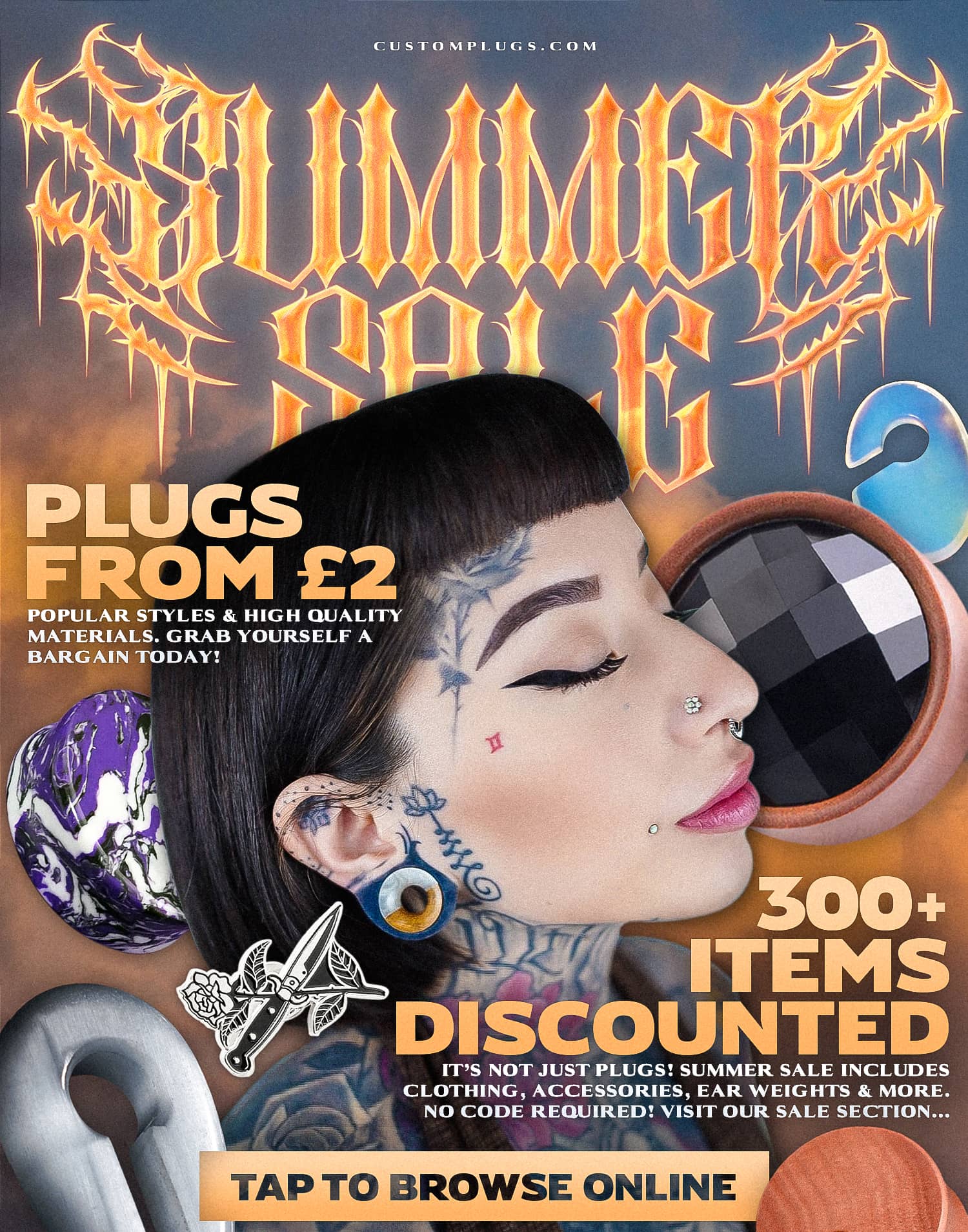 CUSTOM PLUGS SUMMER SALE - LIVE NOW