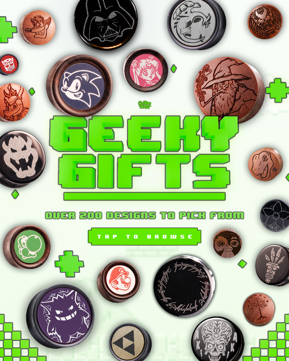 Choose from over 200 Geeky plugs this Christmas!